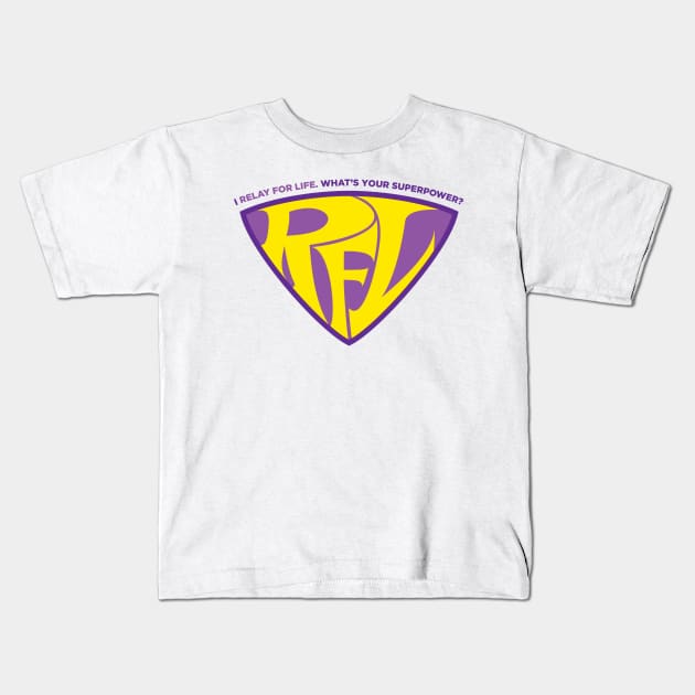 I Relay for Life - Wonder Twins Kids T-Shirt by frankpepito